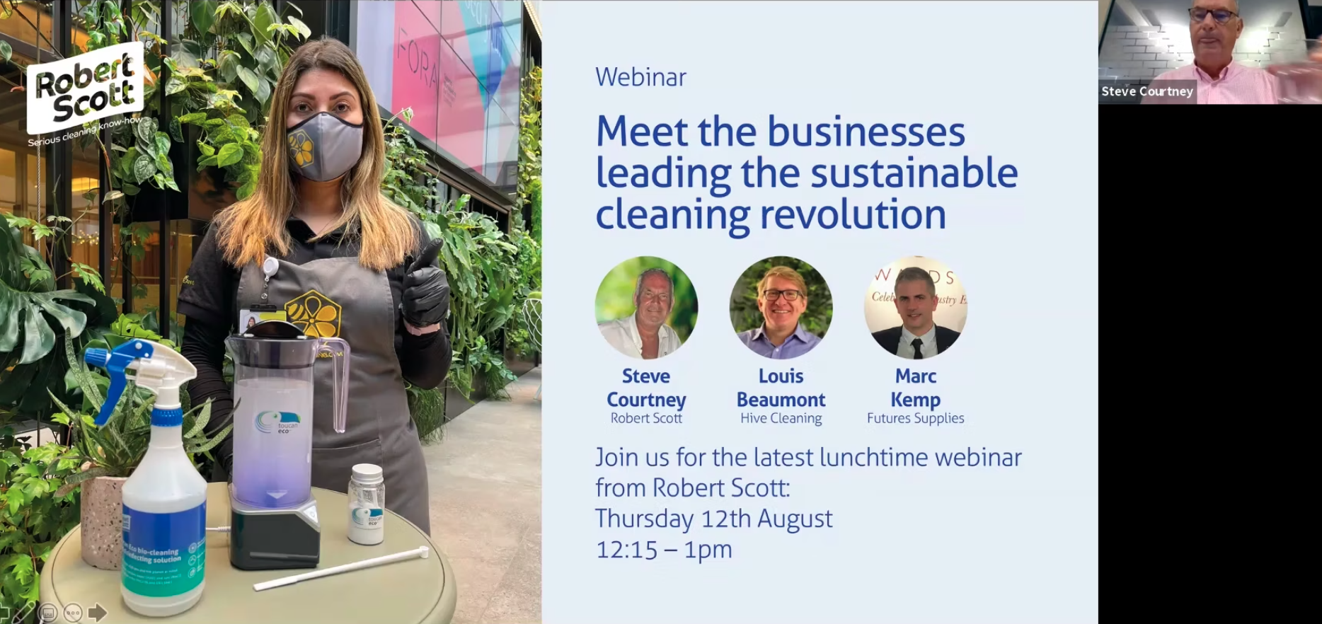 Meet the businesses leading the sustainable cleaning revolution webinar